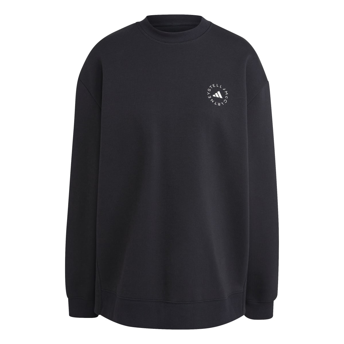 ステラマッカートニー　スウェットトップス　ジップデザイン　黒　コットン Stella McCartney - ステラマッカートニー ﾌﾞﾗｯｸ ﾁｪｰﾝﾃﾞｨﾃｰﾙ
