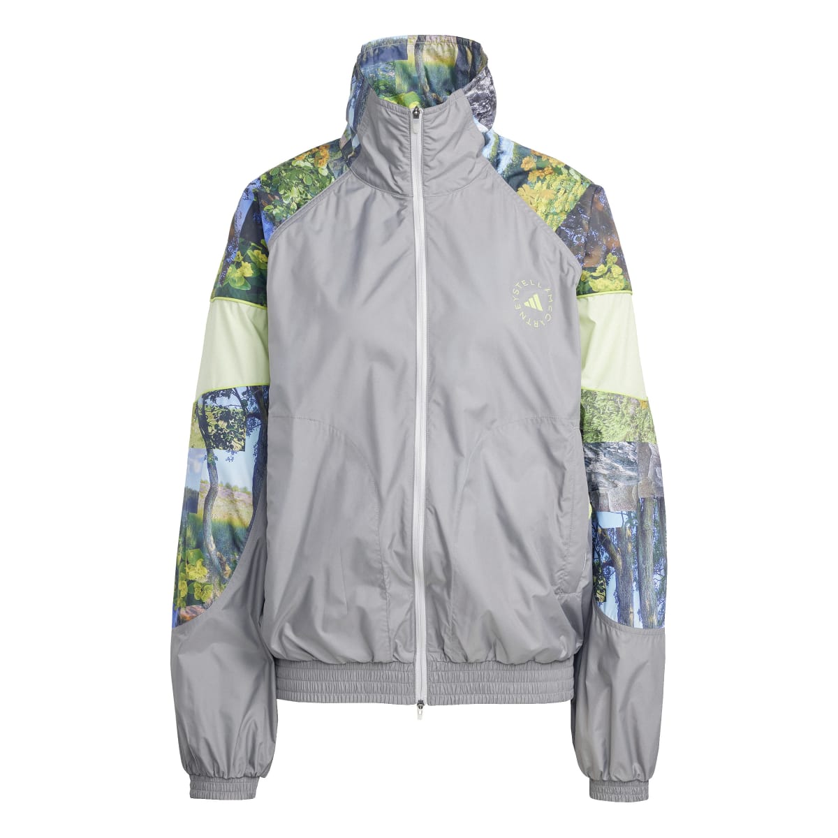 【ラスト1点】【30%OFF】adidas by Stella McCartney Earth Collage Woven Trackjacket(Dove Grey / Halo / Multicolor)(アディダス バイ ステラ・マッカートニー アースコラージュ ウーブントラックジャケット)【レディース】【ジャージ】【25SS】|Kinetics