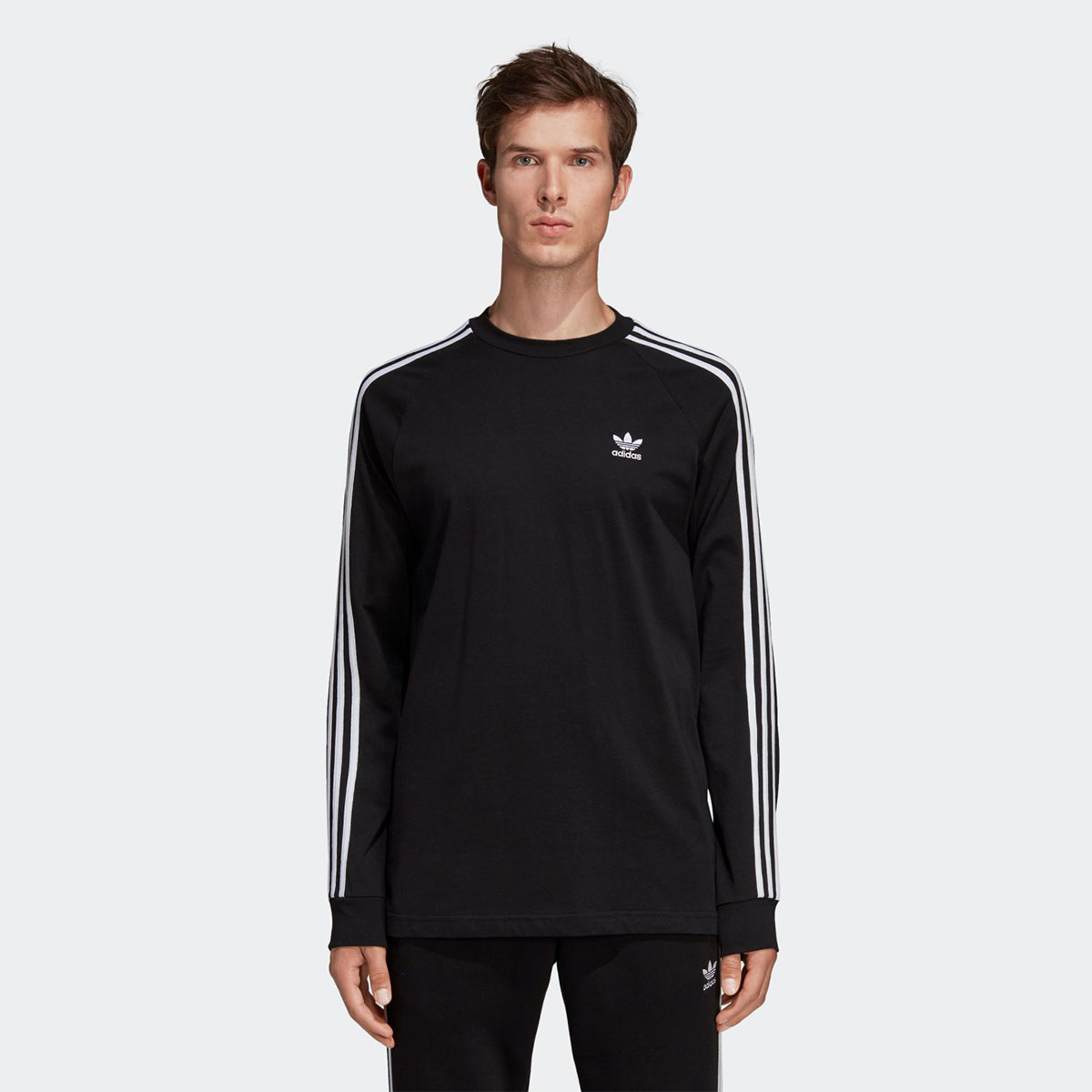 ls stripe tee adidas