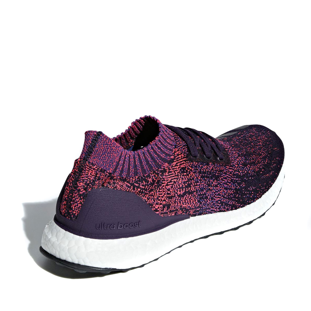 ultra boost core black active purple shock red