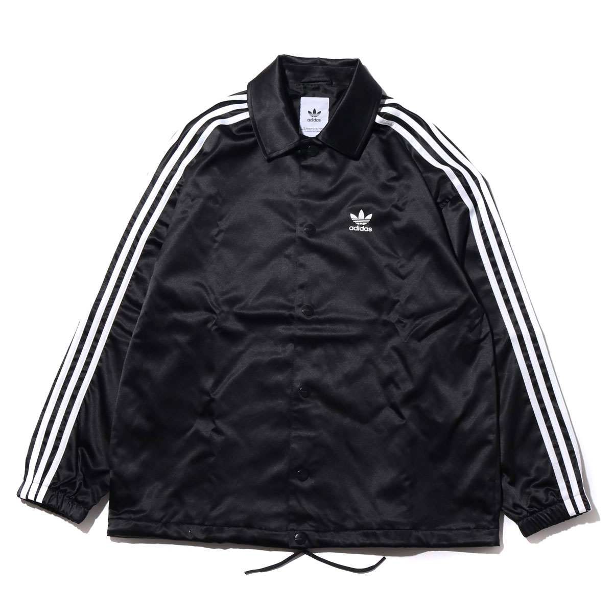 Kinetics: adidas SATIN COACH JACKET (BLACK) (Adidas satin coach jacket ...