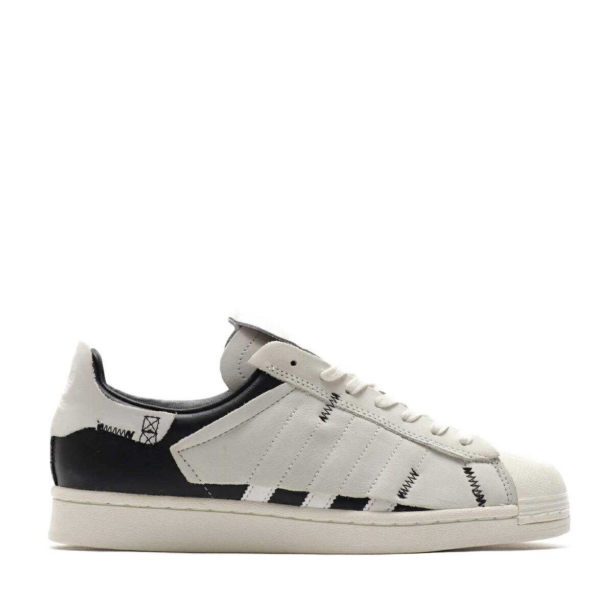 adidas superstar core black off white