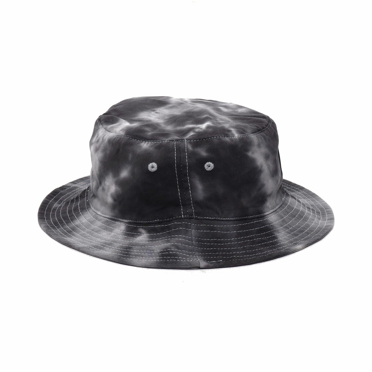 black tie dye bucket hat