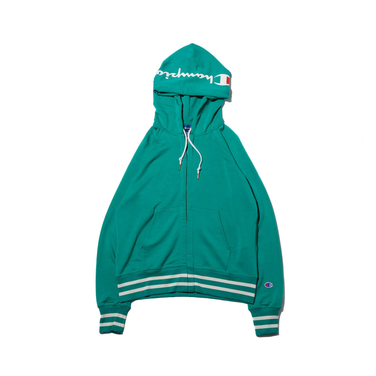 kelly green zip up hoodie