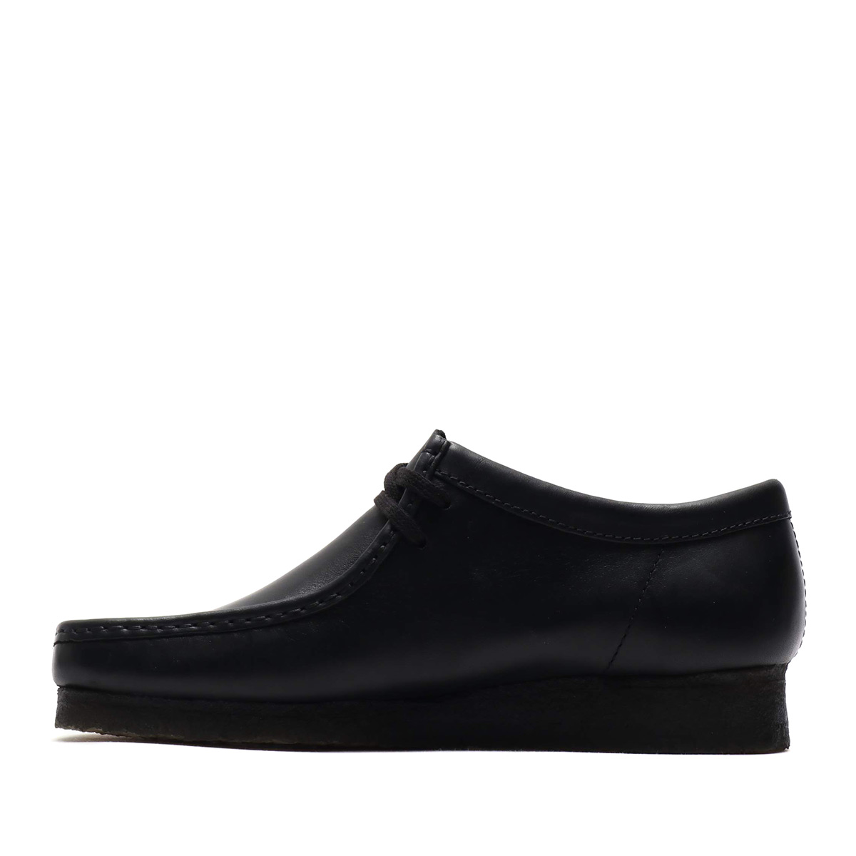 wallabee shoes black leather