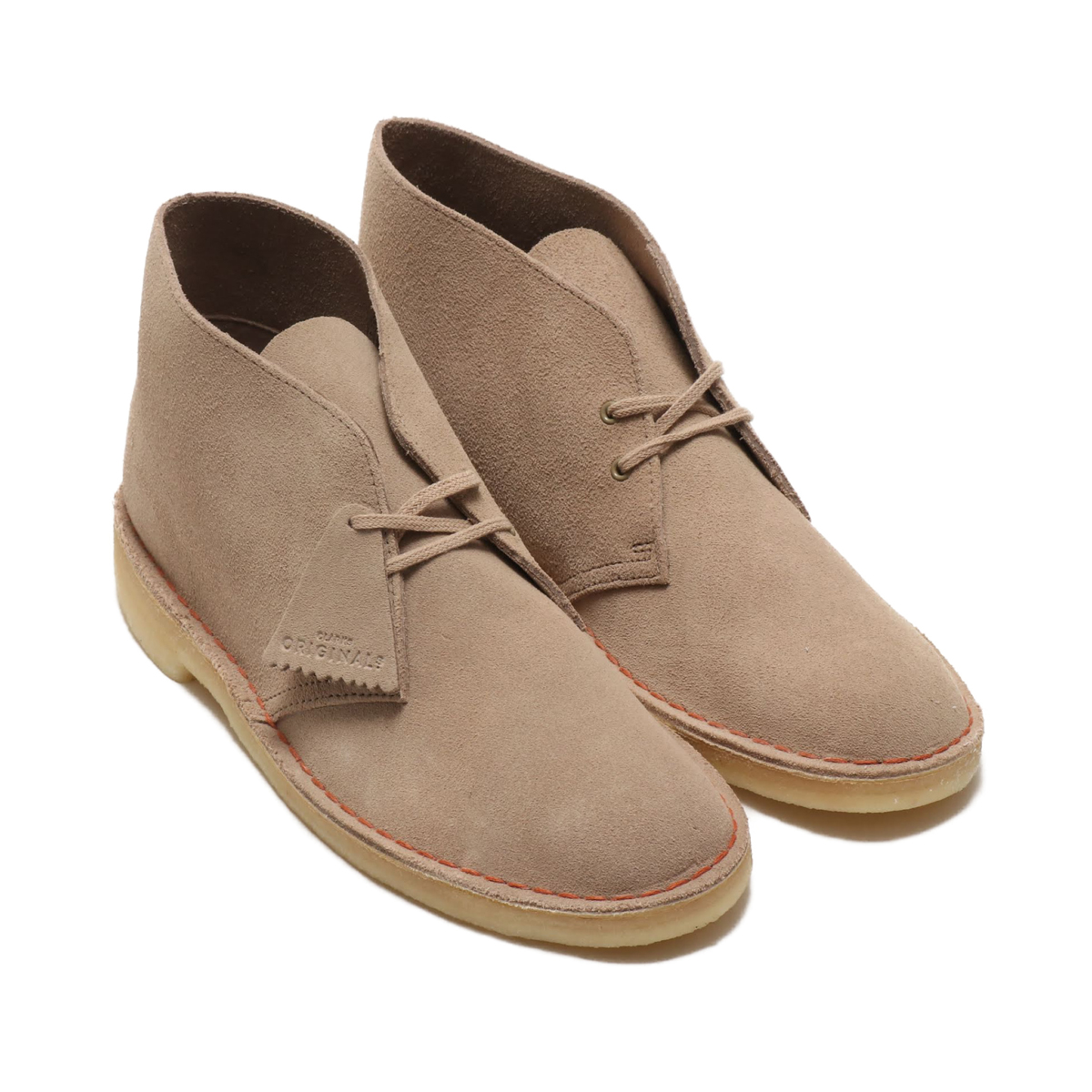 clarks desert boots sand suede