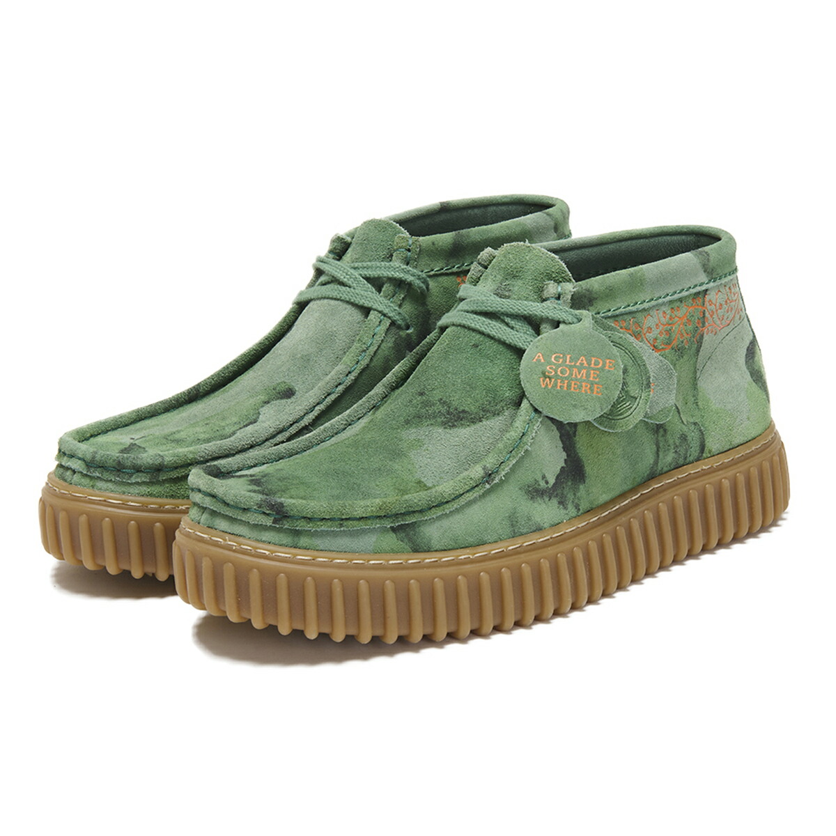 【40%OFF】 Clarks Torhill Tor (グリーンカモ) (クラークス トーヒルトー) 【メンズ】【モカシンシューズ ブーツ 厚底 レースアップ カモ柄】【24FW】