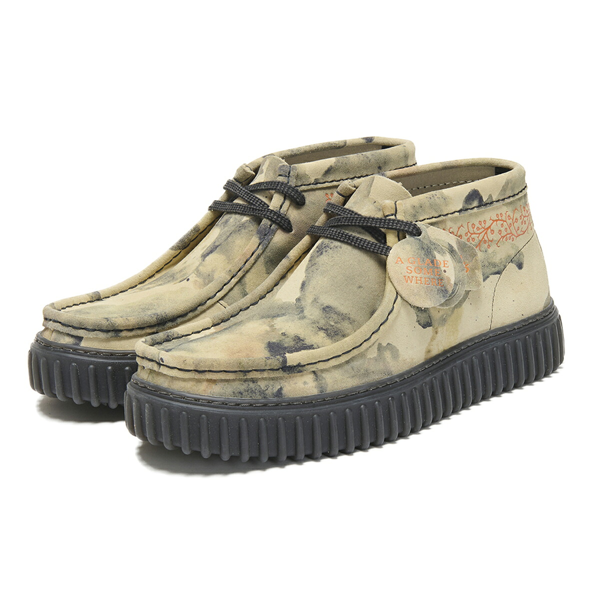 【40%OFF】 Clarks Torhill Tor (オフホワイトカモ) (クラークス トーヒルトー) 【メンズ】【モカシンシューズ ブーツ 厚底 レースアップ カモ柄】【24FW】 11,715円