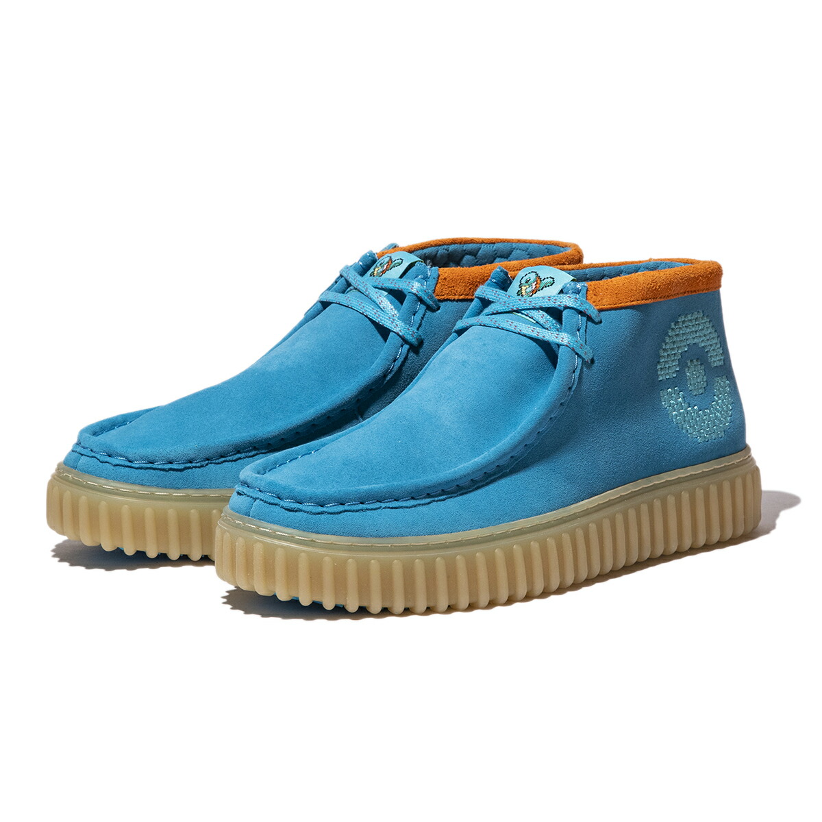 【30%OFF】【レディース】Clarks Torhill x POKEMON Explorer(ブルースエード)(クラークス トーヒル x ポケモン エクスプローラー)【シューズ 靴 モカシンシューズ スウェード コラボ ゼニガメ】【24SS】画像