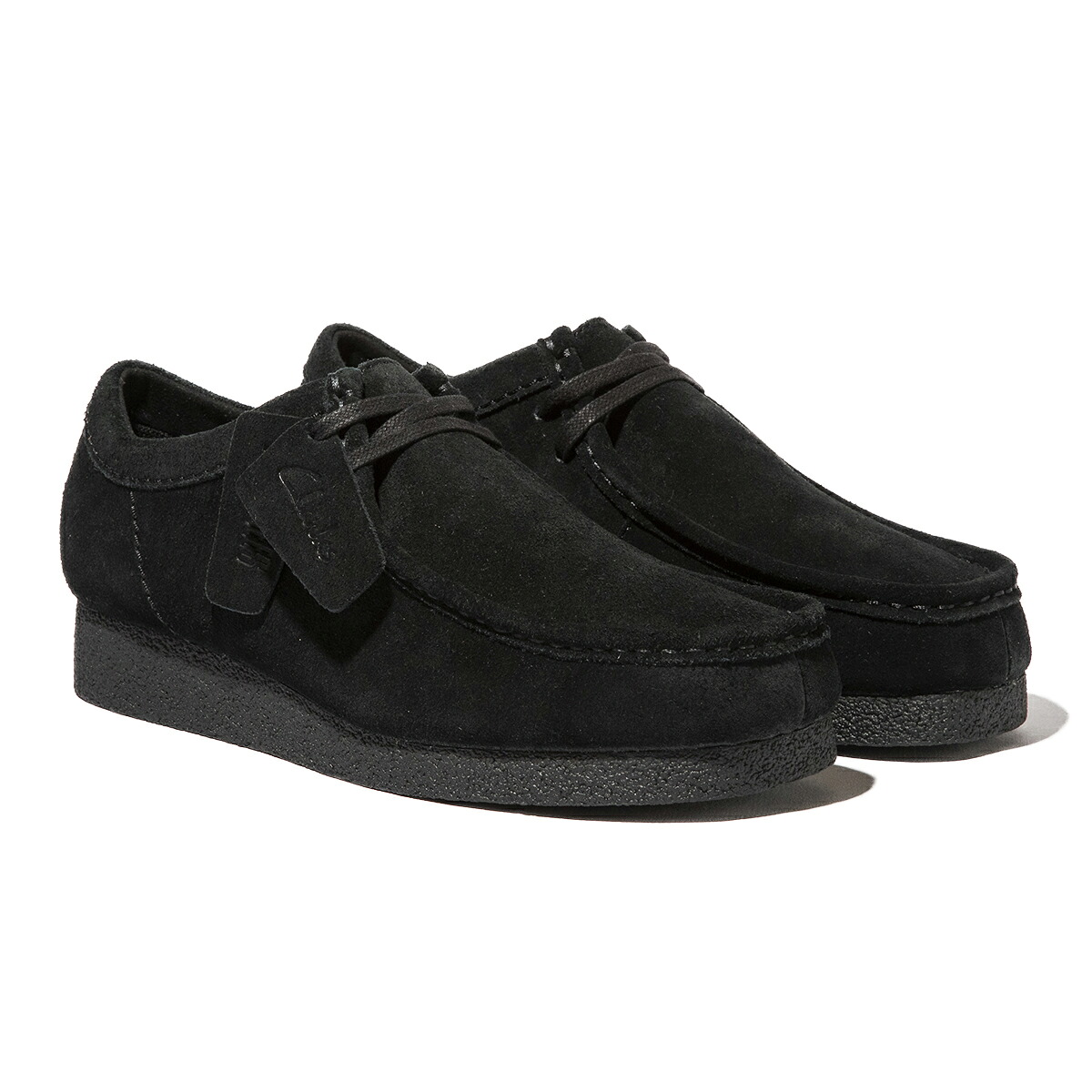 Clarks WallabeeEVO WP(黒いことスエードクロス)(クラークス ワラビーエヴォウォータープルーフ)【メンズ大きさ】【モカシン シューズ 靴 スウェード 雨合羽 撥水】【定番】