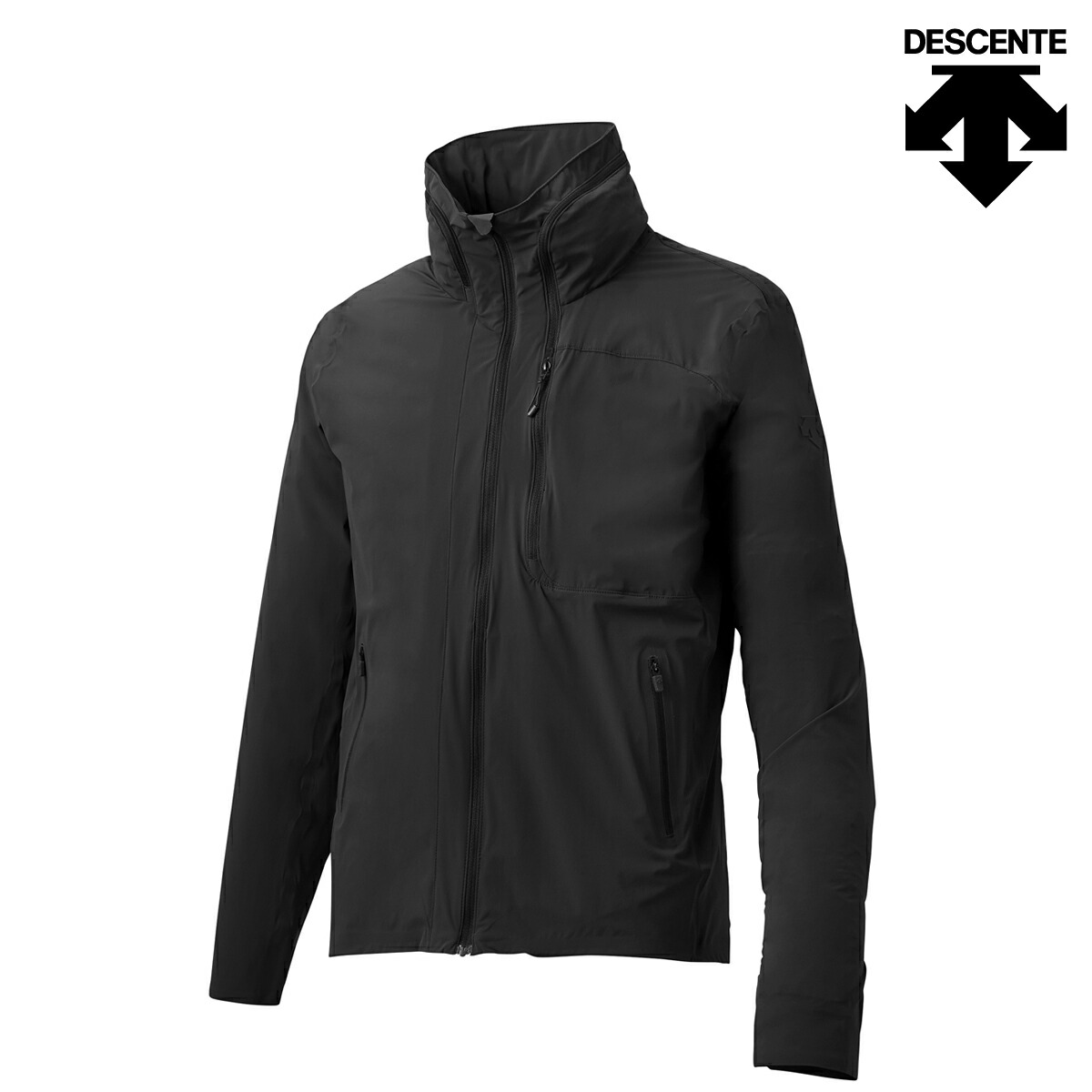 楽天市場 Descente Allterrain Stretch Packable Jacket Black デサント オルテライン ストレッチ パッカブル ジャケット メンズ ジャケット 18sp I Kinetics