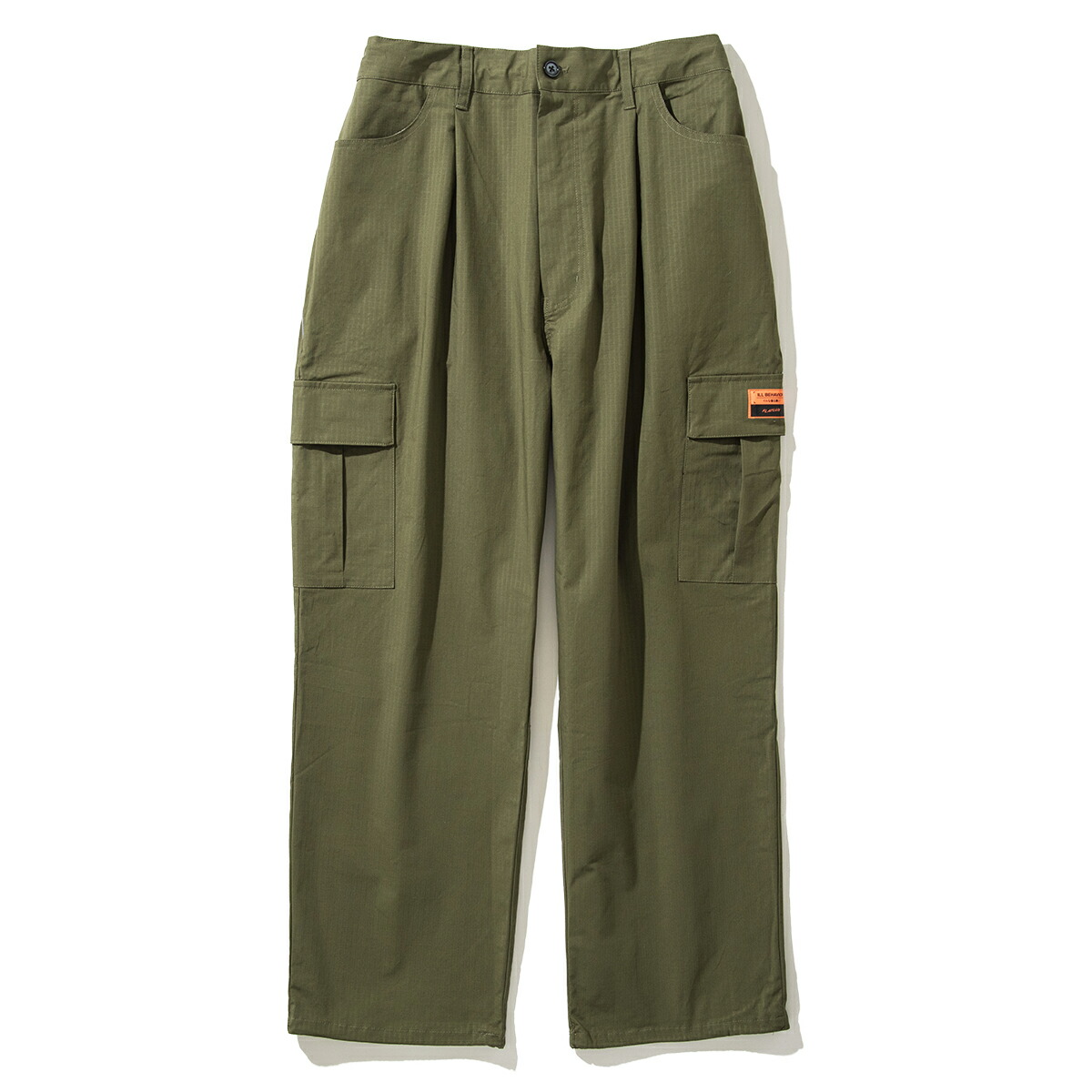 【ラスト1点】【30%OFF】 FLATLUX Tetsuo Eazy Pant (army) (フラットラックス テツオ イージーパンツ) 【メンズ】【カーゴパンツ ズボン リフレクター ワイドシルエット】【25SS】