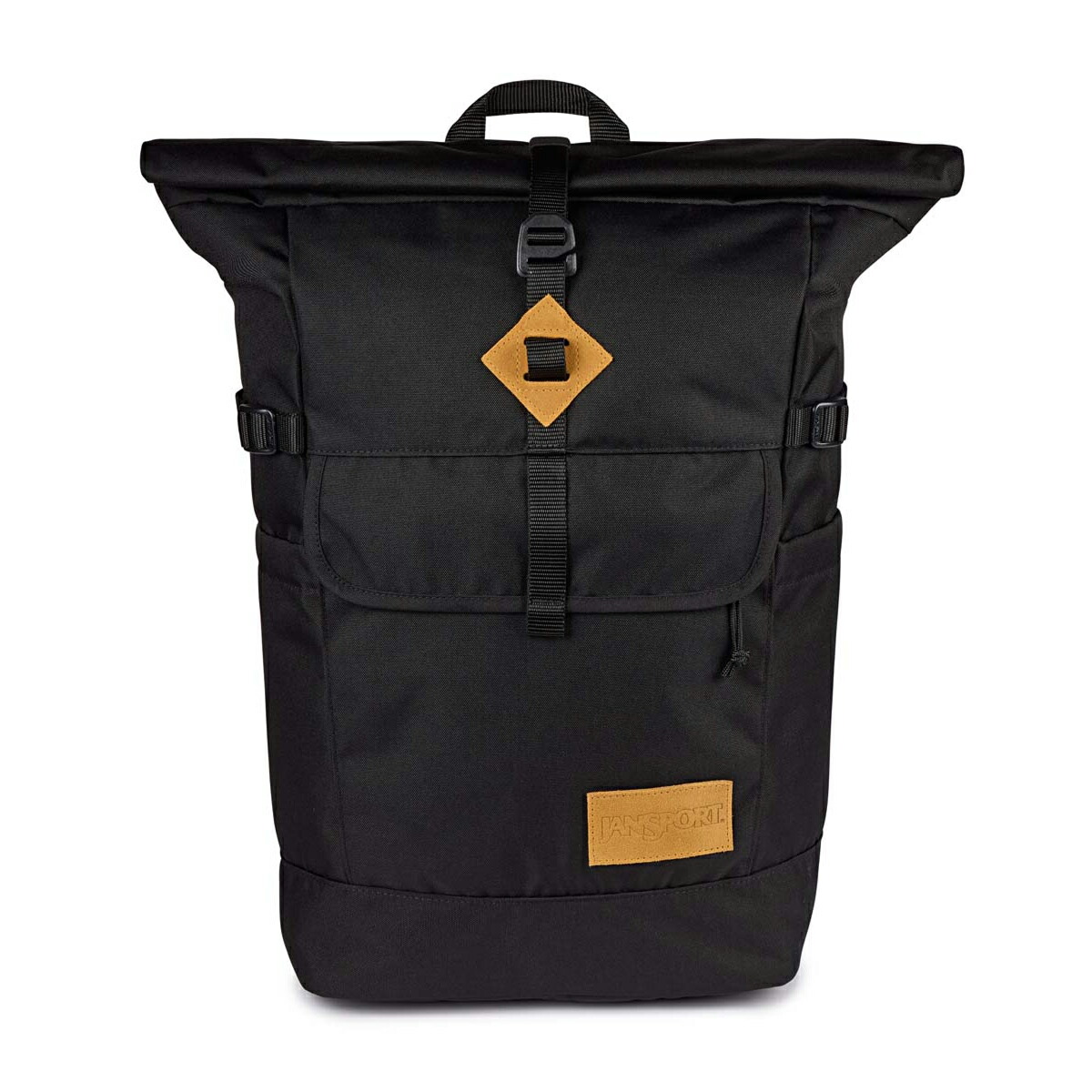 JANSPORT HATCHET ROLLTOP(BLACK)(ジャン運動競技 ハチェット 渦巻形とっ始め)【メンズ レディース】【背嚢 大静電容量 通い 通学 マイコン納める】【25FW】