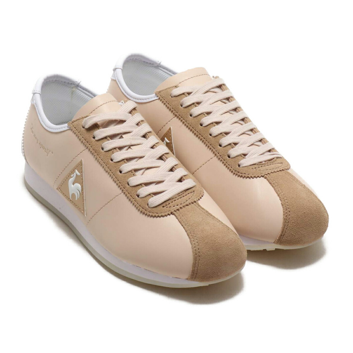 楽天市場 Le Coq Sportif Montpellier Leather W Beige ルコックスポルティフ モンペリエ レザー W レディース スニーカー 19ss S Kinetics