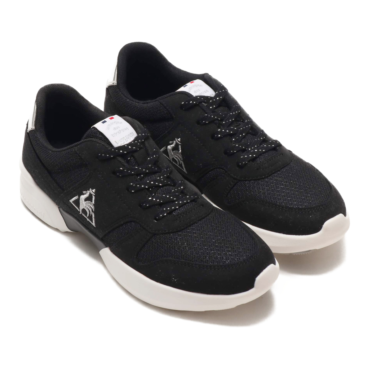 楽天市場 Le Coq Sportif La Seine Pf Run ブラック シルバー ルコックスポルティフ La セーヌ Pf Run レディース スニーカー 19fw I Kinetics