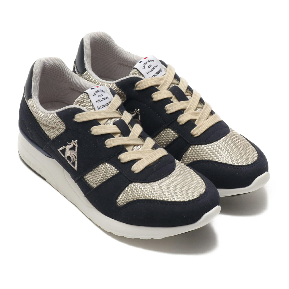 楽天市場 Le Coq Sportif La Seine Rift ベージュ ネイビー ルコックスポルティフ La セーヌ リフト レディース スニーカー 19fw I Kinetics