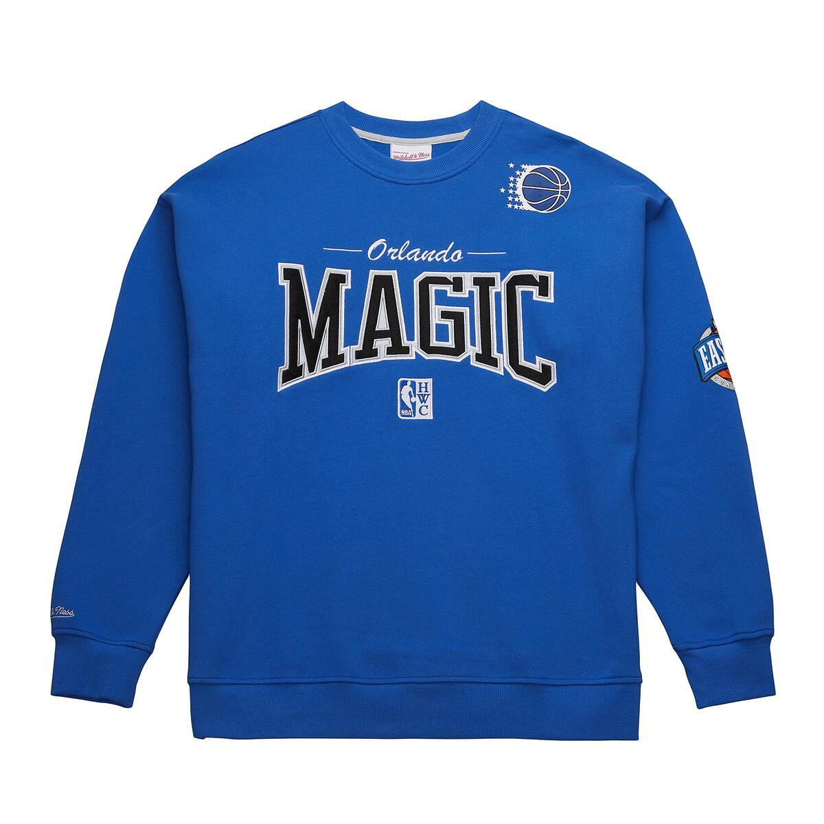 【40%OFF】 Mitchell & Ness NBA THERE AND BACK 2.0 CREW FLEECE VINTAGE LOGO (MAGIC) (ミッチェル＆ネス NBA THERE AND BACK 2.0 クルー フリース ヴィンテージロゴ) 【メンズ レディース】【スウェット トレーナー】【24FW】 9,029円