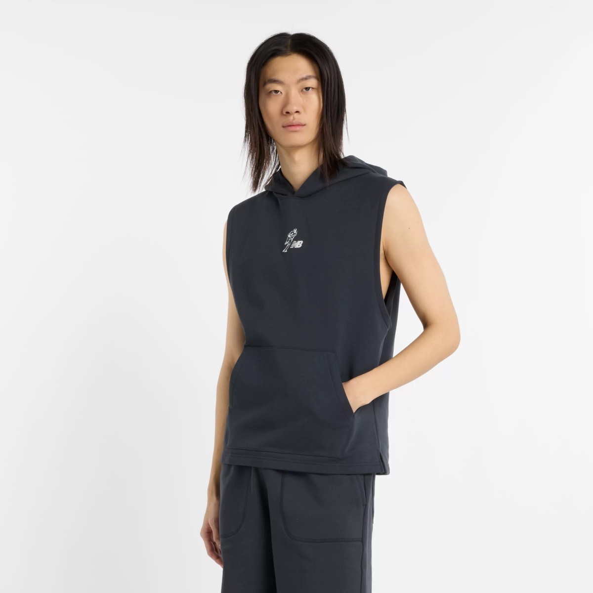 【ラスト1点】【40％OFF】 New Balance Shohei Signature Sleeveless Hoodie (PHANTOM) (ニューバランス 大谷翔平シグネチャー スリーブレスフーディー) 【メンズ レディース】【シグネチャーコレクション パーカー ノースリーブ】【25SS】