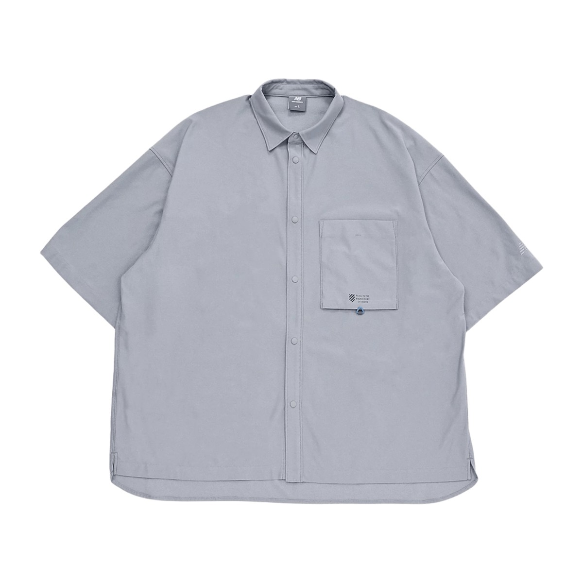 【30%OFF】 New Balance Oversized Short Sleeve Shirt (Slate Grey) (ニューバランス オーバーサイズ ショートスリーブ シャツ) 【メンズ】【半袖シャツ 速乾 ワイドシルエット】【25SS】 5,405円