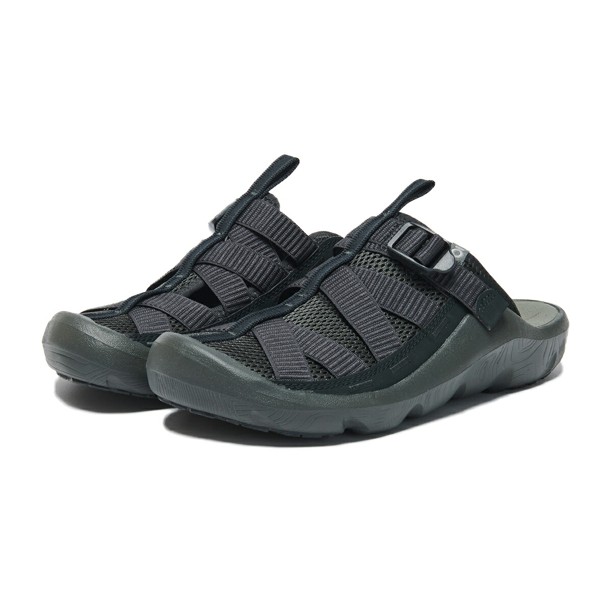 【20%OFF】 Oboz Whakata Ease (Black Sea) (オボズ ワカタ イーズ) 【メンズ】【サンダル スリッポン アウトドア メッシュ ベルト ヴィーガンレザー】【25SS】