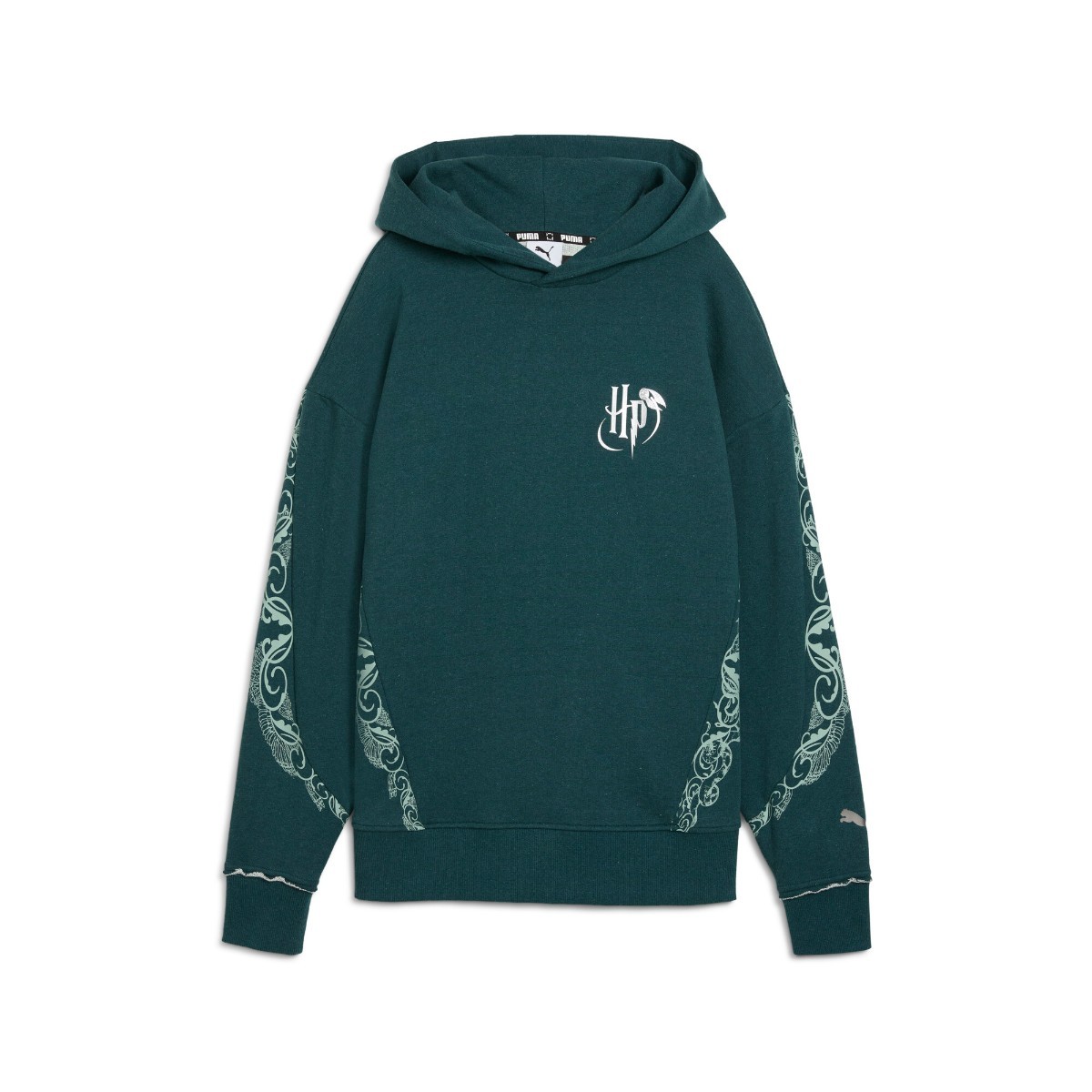 【20%OFF】 PUMA HOOPS X HARRY POTTER HOODIE (Green Terrain-heather) (プーマ フープス×ハリーポッター フーディ)【レディース】【フード付きパーカー バスケットボールウェア コラボ グリーン】【25FW】