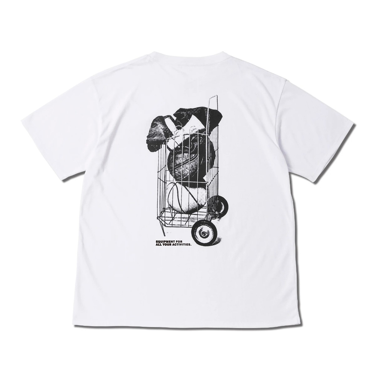 AKTR FREEDOM GRAPHIC LOOSE FIT T/C TEE (WH) (アクター フリーダム グラフィック ルーズフィット T/C ティー)【メンズ レディース】【半袖Tシャツ グラフィック ロゴ リラックスシルエット ホワイト】【25FW】