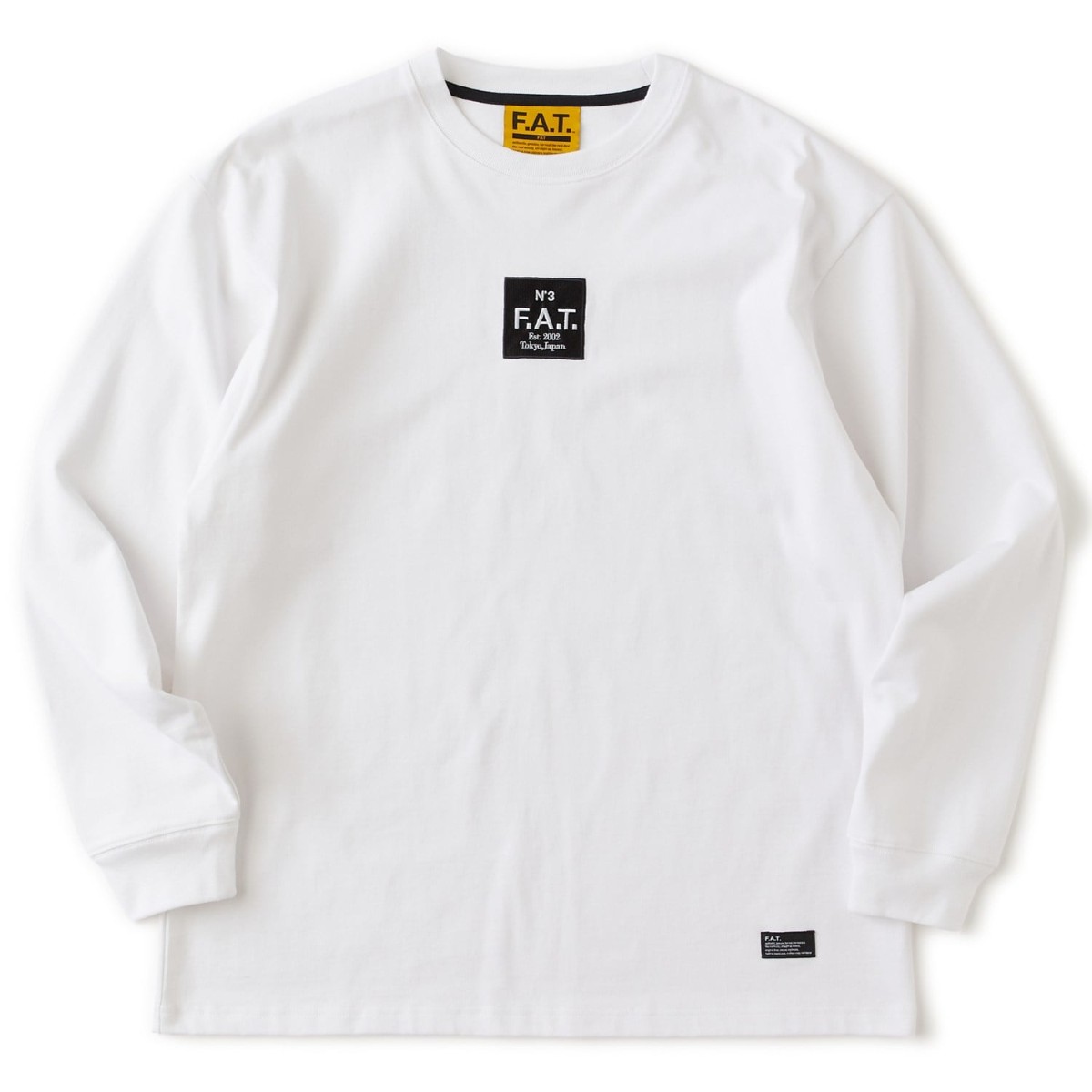 FAT EMBOX L (WHITE) (エフエイティー EMBOX L)【メンズ レディース】【ロングスリーブ ヘビーウェイト 厚手 天竺素材 ホワイト】【26SS】