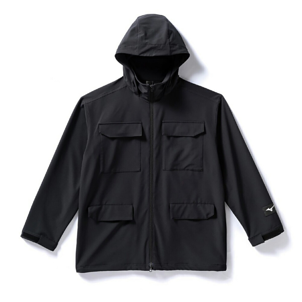 MIZUNO LOOSE-FIT STRETCH JACKET (ブラック) (ミズノ ルーズフィットストレッチジャケット)【メンズ レディース】【ルーズフィットジャケット スポーツジャケット ストレッチ素材 可動域向上 多機能ポケット ブラック】【26SS】