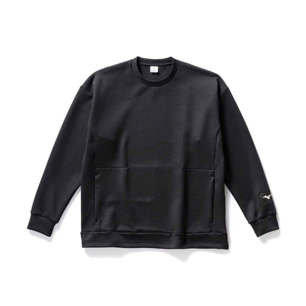 MIZUNO LOOSE FIT SWEAT CREW (ブラック杢) (ミズノ ルーズフィットスウェットクルー)【メンズ レディース】【ルーズフィット スポーツウェア 機能性素材 ブラック】【26SS】