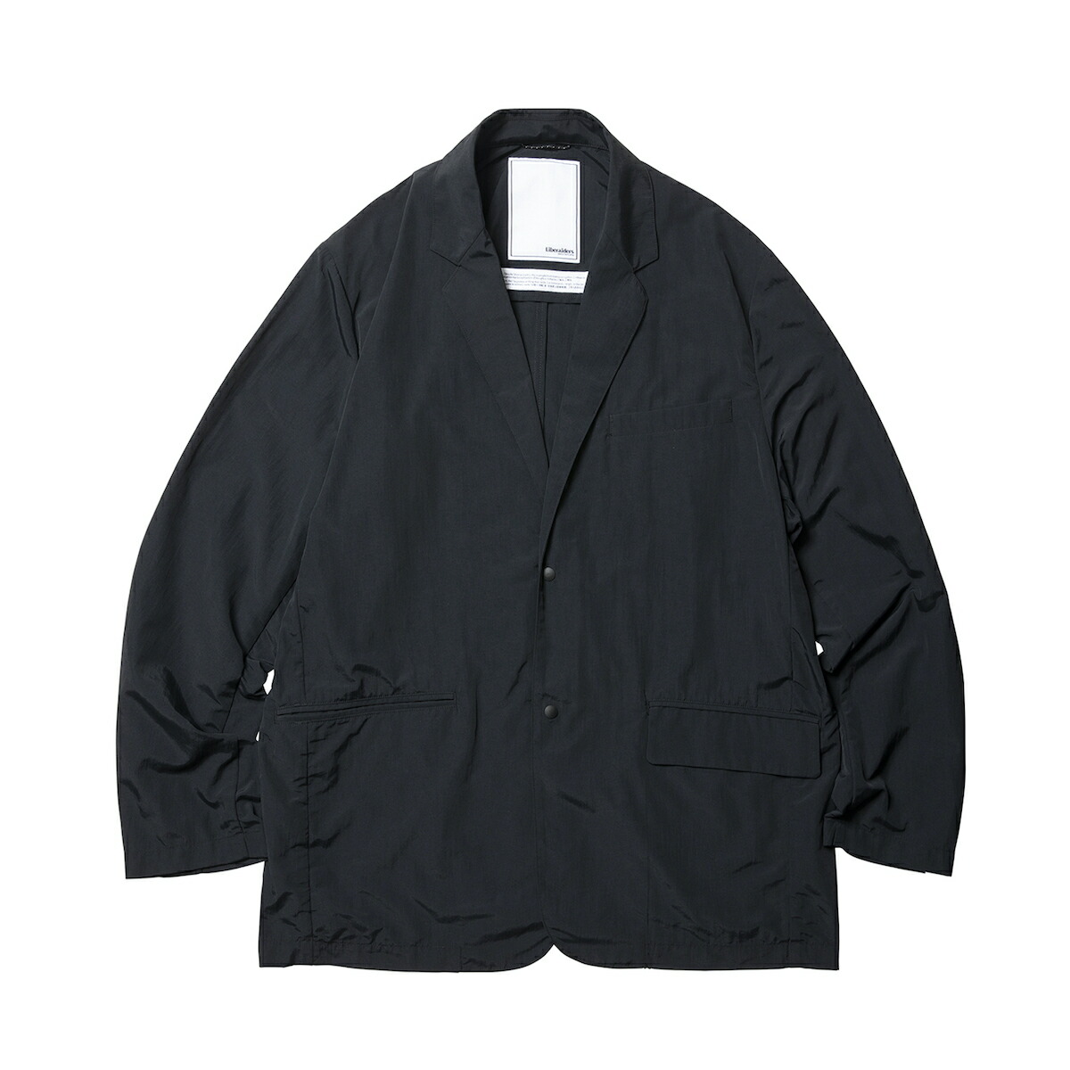 Liberaiders SUPPLEX NYLON 2B JACKET (BLACK) (リベレイダース サプレックス ナイロン 2B ジャケット)【メンズ レディース】【機能性 撥水 速乾 通気性 カジュアルジャケット ブラック】【26SS】