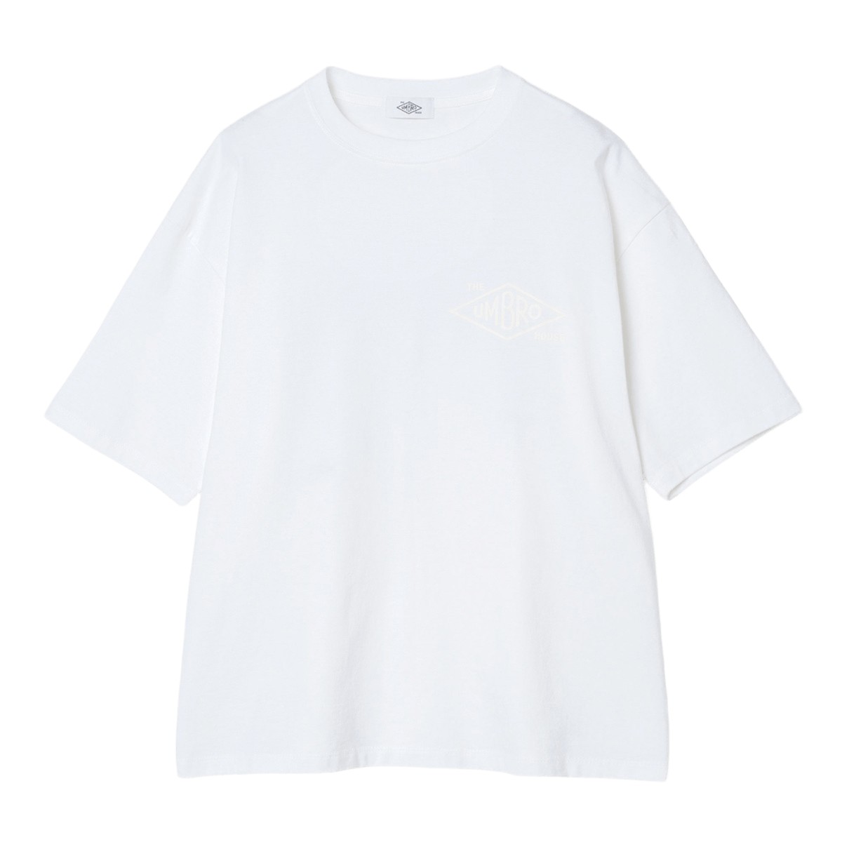 【ラスト1点】UMBRO HOUSE Big Tee (White) (アンブロハウス ビッグティー)【レディース メンズ】【コットンTシャツ ビッグシルエット カジュアルウェア ホワイト】【26SS】｜Kinetics