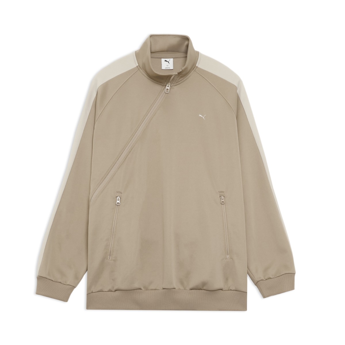 PUMA T7 TRACK BLOUSON (ICE COFFEE) (プーマ T7 トラックブルゾン メンズ)【メンズ レディース】【快適 ジップポケット ベージュ】【26SS】|Kinetics