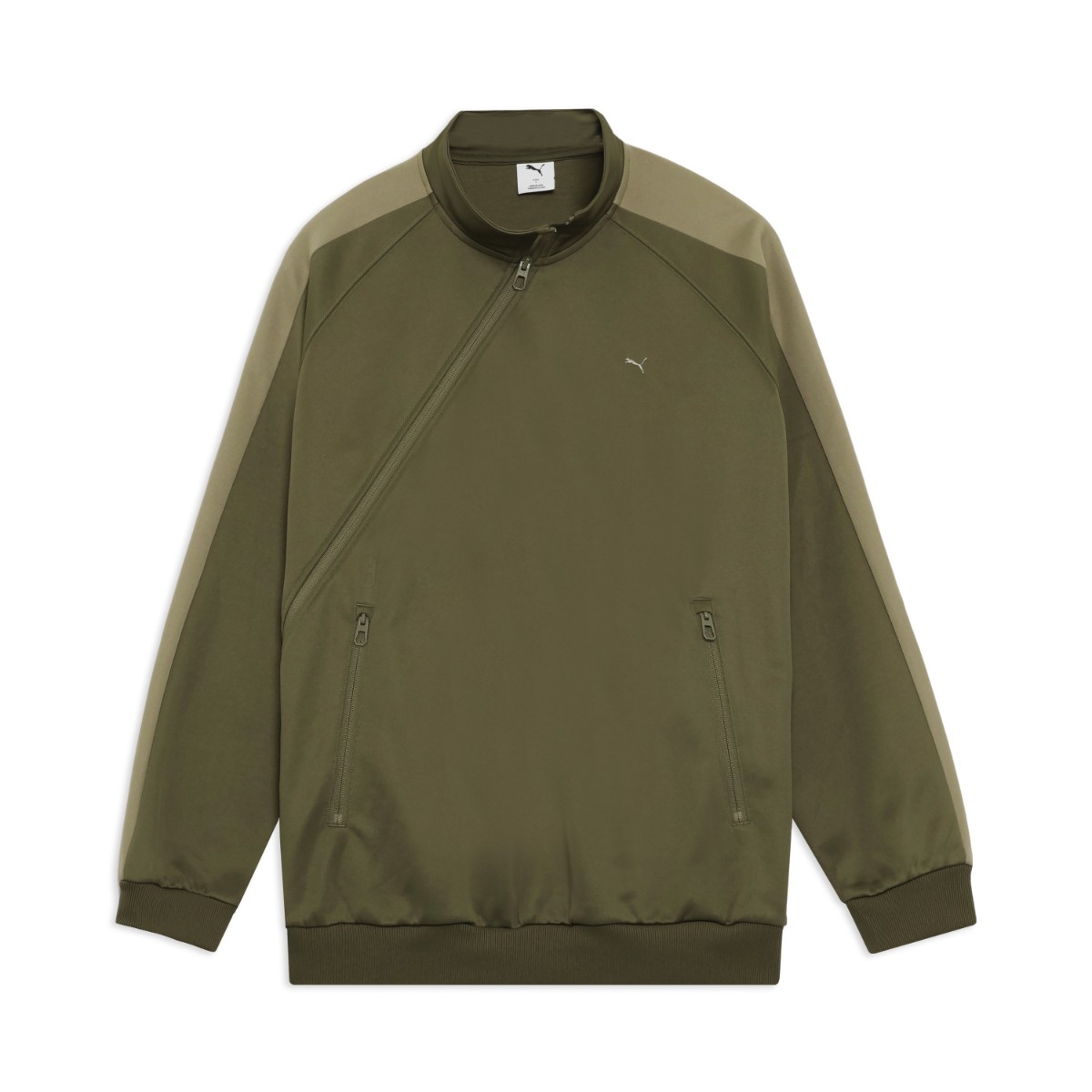 PUMA T7 TRACK BLOUSON (LODEN GREEN) (プーマ T7 トラックブルゾン メンズ)【メンズ レディース】【快適 ジップポケット オリーブ】【26SS】