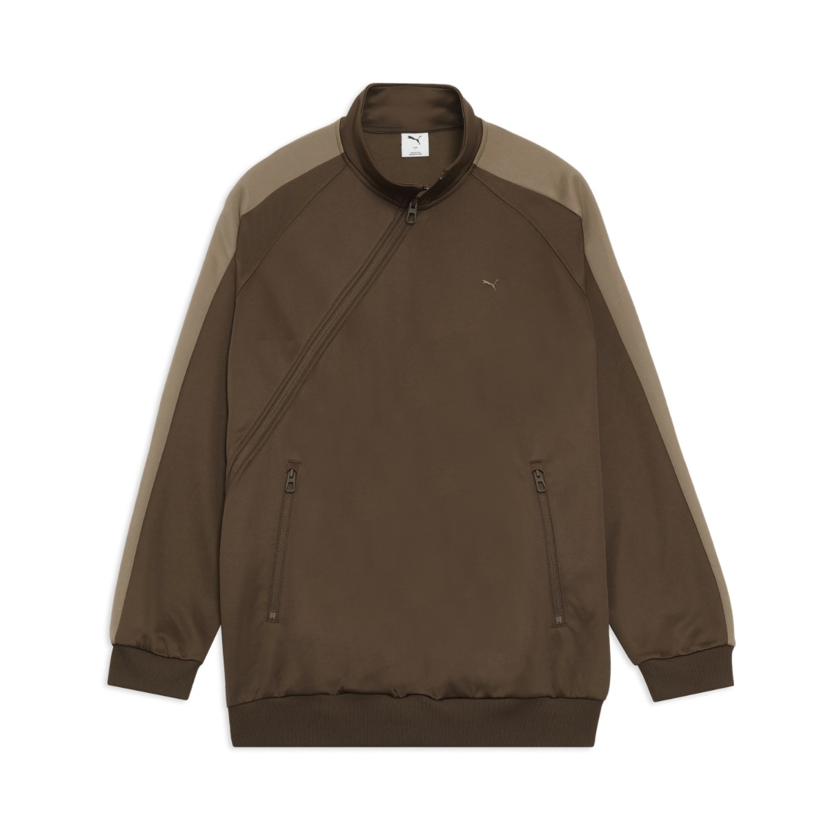 PUMA T7 TRACK BLOUSON (CHOCOLATE) (プーマ T7 トラックブルゾン メンズ)【メンズ レディース】【快適 ジップポケット ブラウン】【26SS】