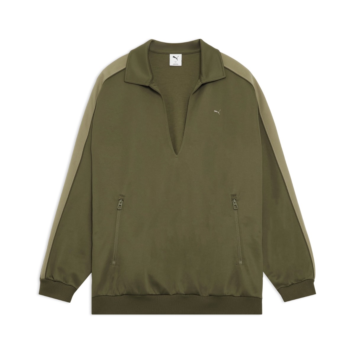 PUMA T7 SKIPPER JERSEY (LODEN GREEN) (プーマ T7 スキッパージャージー)【メンズ レディース】【快適 ジップポケット オリーブ】【26SS】｜Kinetics 10,439円
