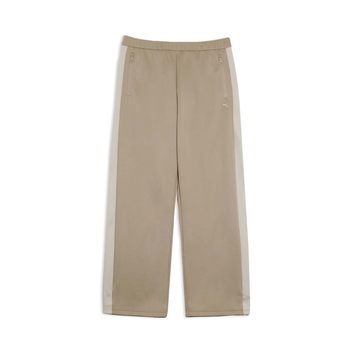 PUMA WIDE TRACK PANTS (ICE COFFEE) (プーマ ワイドトラックパンツ)【メンズ レディース】【快適 ジップポケット ベージュ】【26SS】|Kinetics