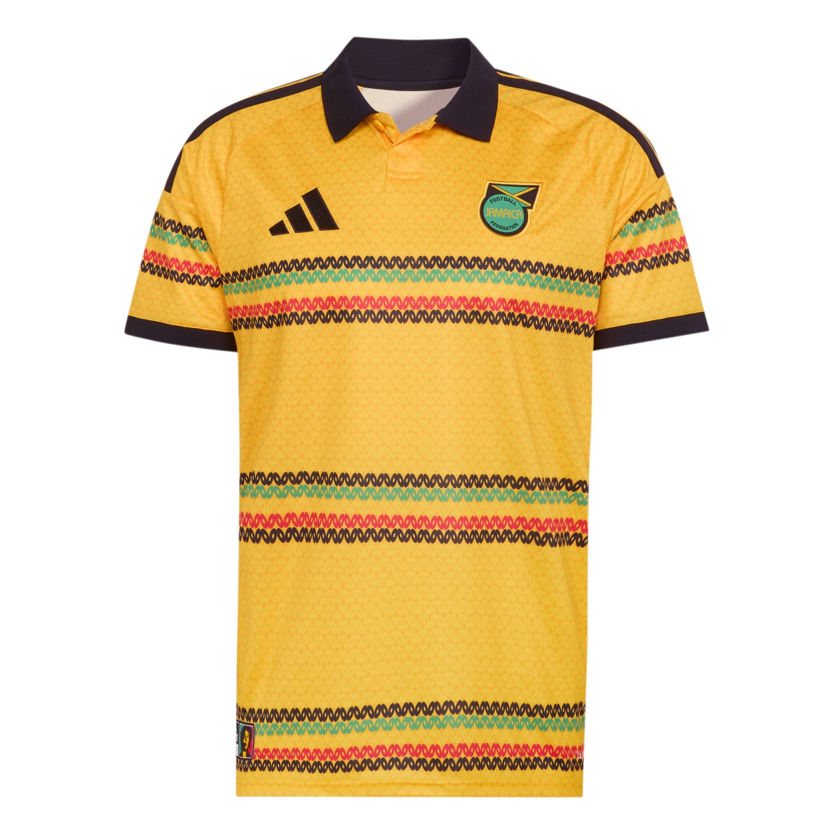 ADIDAS JAMAICA NATIONAL TEAM 26 &times; BOB MARLEY HOME REPLICA UNIFORM (Bold Gold) (アディダス ボブ・マーリー ホーム レプリカ ユニフォーム)【メンズ レディース】【サッカー イエロー】【26SS】｜Kinetics