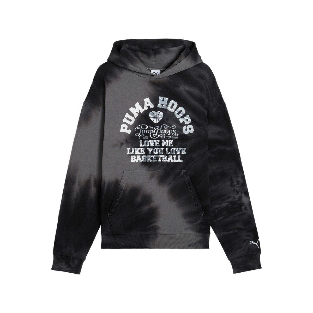 PUMA WHAT THE FUN HOODIE (PUMA Black) (プーマ ホワット ザ ファン フーディー)【メンズ レディース】【リラックスフィット カジュアルウェア 長袖トップス フレンチテリー素材 ブラック】【26SS】