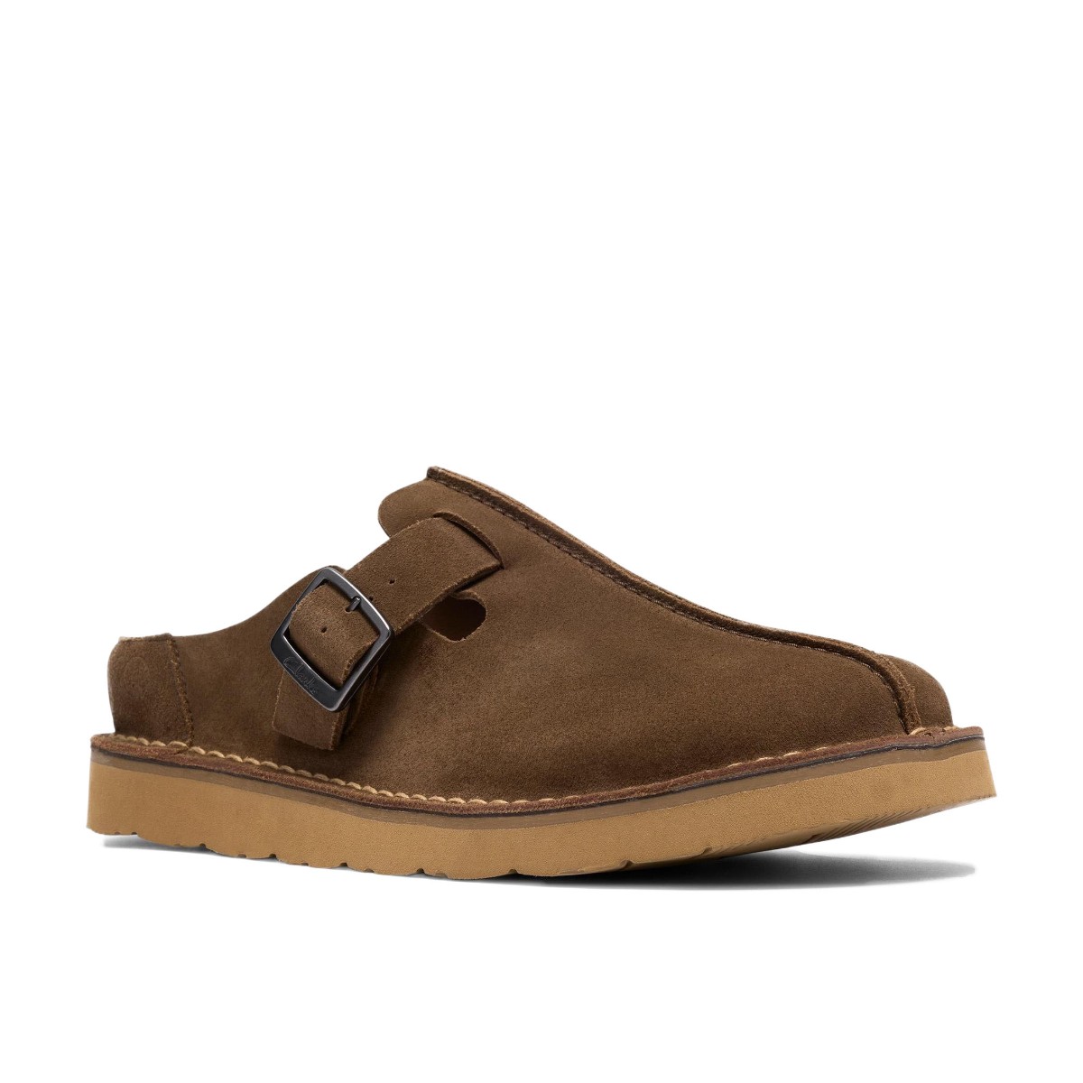 Clarks Solsbury Mule (カーキ スエード) (クラークス ソールズベリー ミュール)【メンズ】【ミュールシューズ スリッポンシューズ カジュアルシューズ スエードシューズ オリーブ】【26SS】｜Kinetics