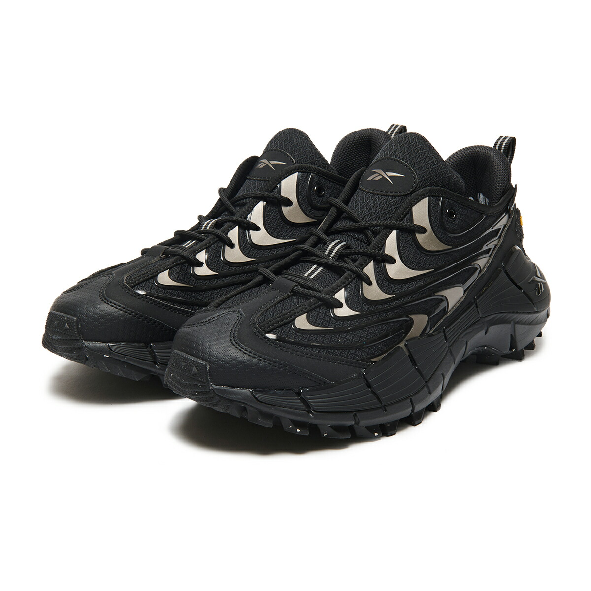 REEBOK ZIG KINETICA 2.5 EDGE (黒いこと) (リーボック ジッグ キネティカ 2.5 端っこ)【メンズ】【トレイル駈けっくら 耐久性 座蒲団性 手持ち部分力 黒いこと】【26SS】
