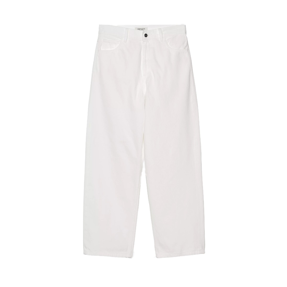 Carhartt WIP WOMEN’S BRANDON PANT (White,Rins) (カーハートワークインプログレス ウィメンズ ブランドン パンツ)【レディース】【コットン素材 ルーズフィット ストレートシルエット ホワイト】【26SS】