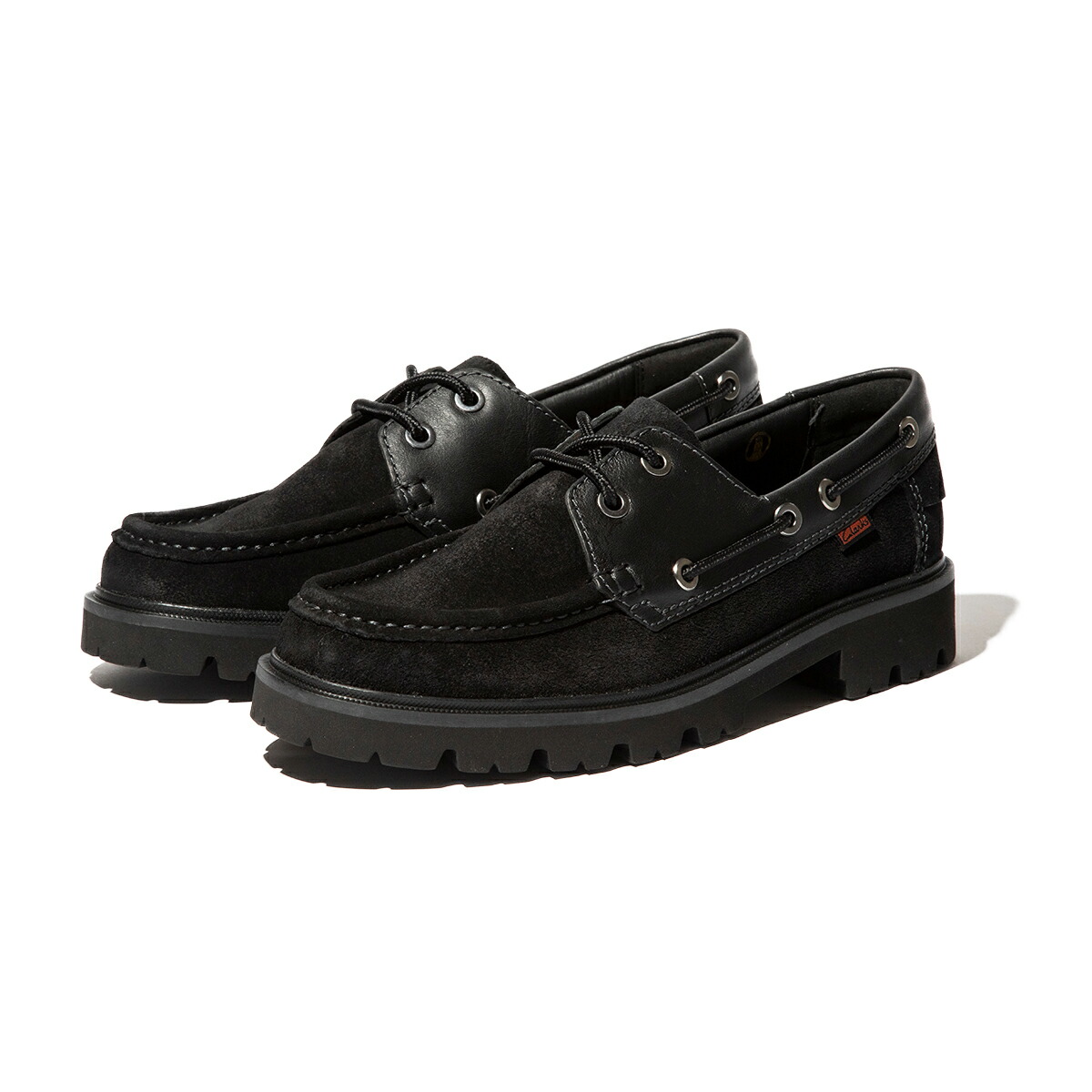 Clarks Cleyhill Boat (ブラックスエード) (クラークス クレイヒルボート)【メンズ】【メンズシューズ ボートシューズ クッション性 軽量 ブラック】【26SS】