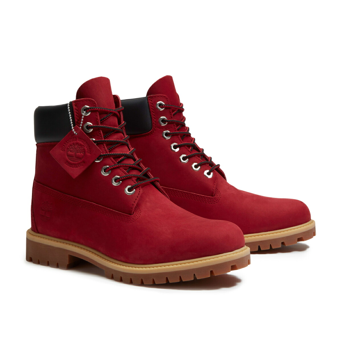 Timberland 6in Premium Boots W WP (Dark Red) (ティンバーランド 6インチ プレミアム ブーツ W ウォータープルーフ)【メンズ】【ヌバックレザー 耐久性 トラクション レッド】【26SS】｜Kinetics