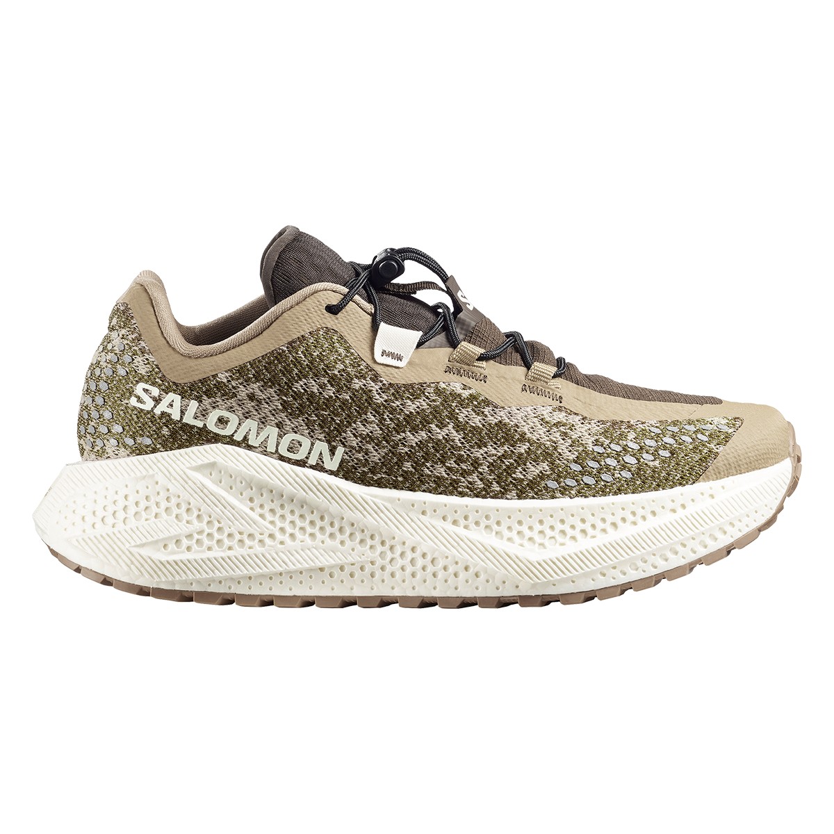 SALOMON AERO GLIDE 4 GRVL (Safari / Vanilla Ice / Earth Brown) (サロモン エアログライド 4 グラベル)【メンズ】【ランニングシューズ 軽量シューズ クッション性 グリップ力 ブラウン】【26SS】｜Kinetics