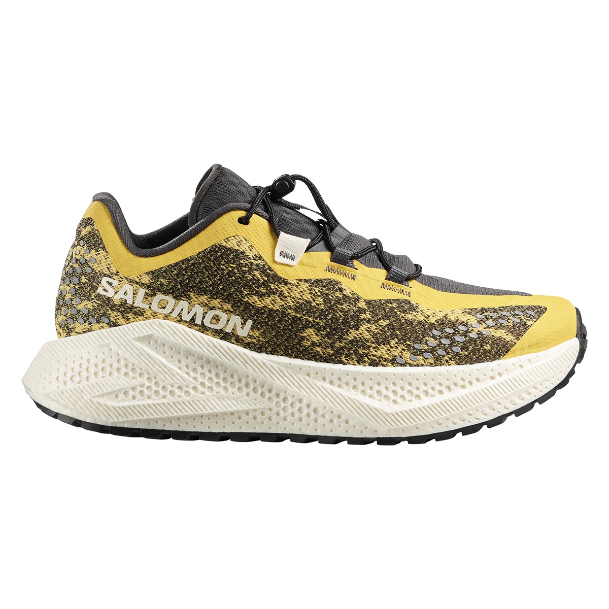 SALOMON AERO GLIDE 4 GRVL (Beach Ball / Asphalt / Vanilla Ice) (サロモン エアログライド 4 グラベル)【メンズ】【ランニングシューズ 軽量シューズ クッション性 グリップ力 イエロー】【26SS】｜Kinetics
