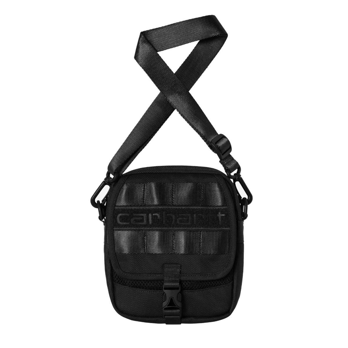 Carhartt WIP PRESCOTT SHOULDER POUCH (Black) (カーハートワークインプログレス プレスコットショルダーポーチ)【メンズ】【ショルダーバッグ ミニバッグ 撥水バッグ 小型バッグ ブラック】【26SS】