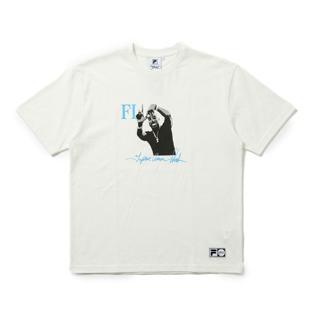 FILA S/S PHOTO TEE02 (WHITE) (フィラ ショートスリーブ フォト Tシャツ02)【メンズ レディース】【コラボ ストリートカルチャー Tシャツ オーバーサイズ ホワイト】【26SS】