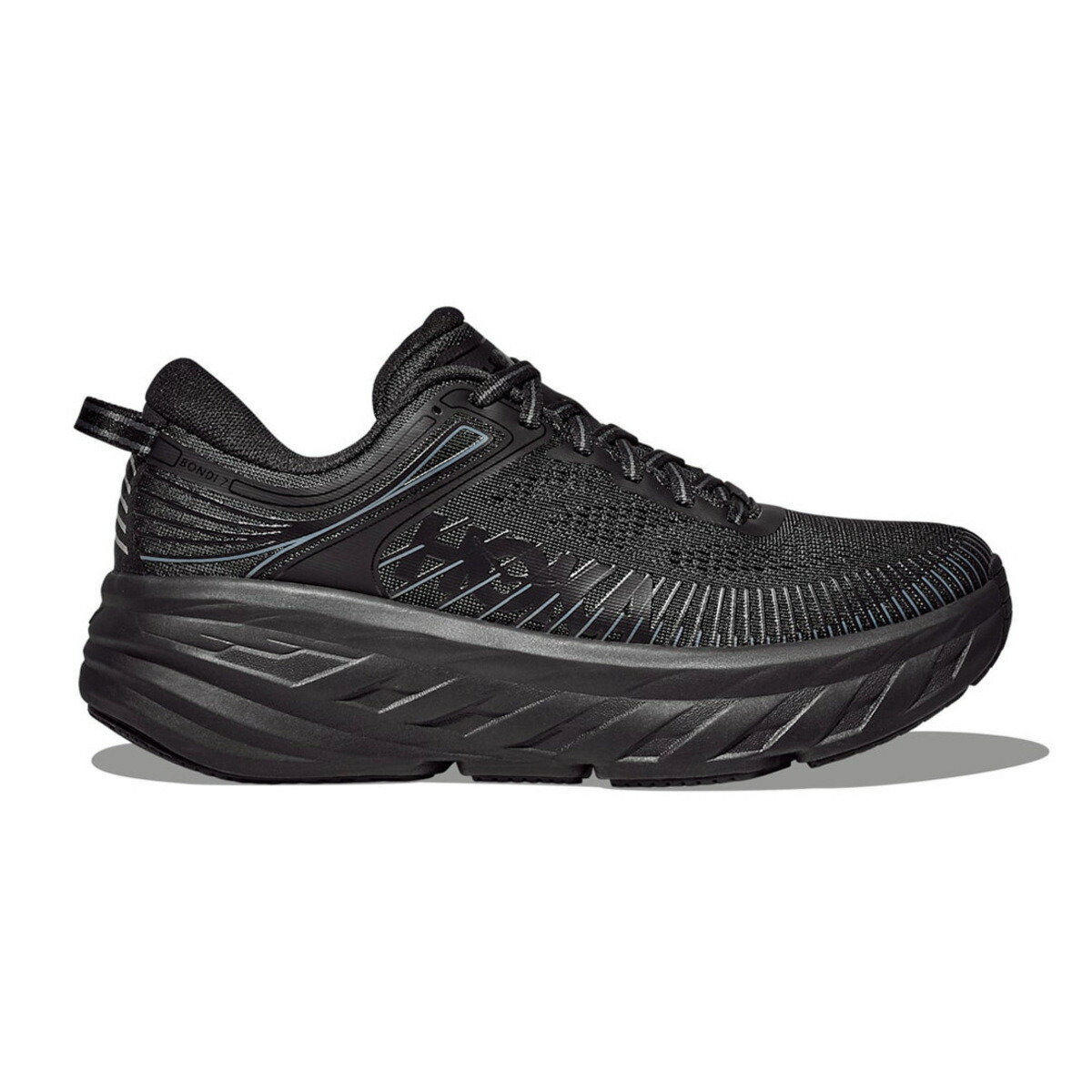 HOKA BONDI 7 (ブラック / ブラック) (ホカ ボンダイ 7)【メンズ】【フルEVAミッドソール クッション性 通気性 ブラック】【26FW】｜Kinetics