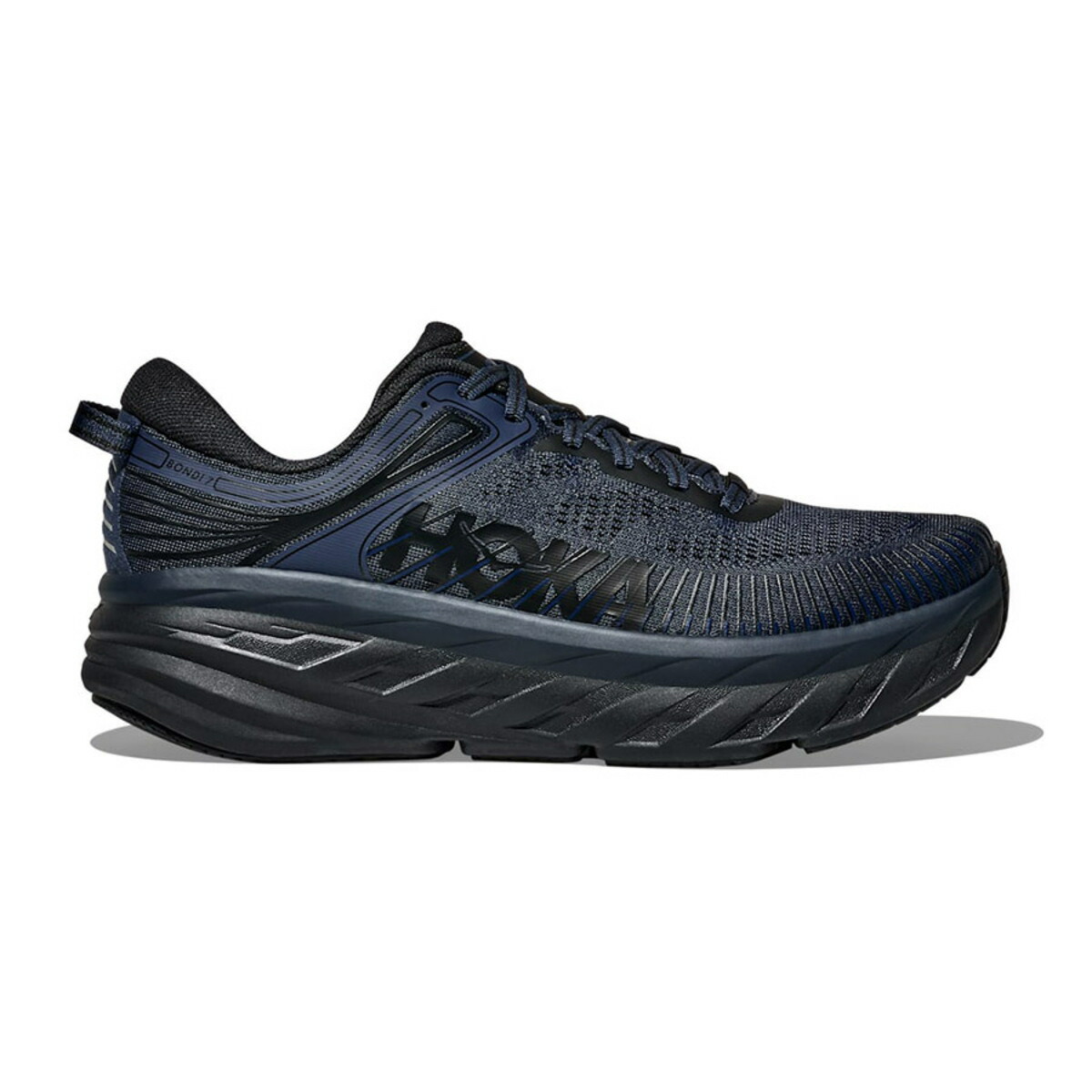 HOKA BONDI 7 (バーシティ ネイビー / ブラック) (ホカ ボンダイ 7)【メンズ】【フルEVAミッドソール クッション性 通気性 ネイビー】【26SS】｜Kinetics