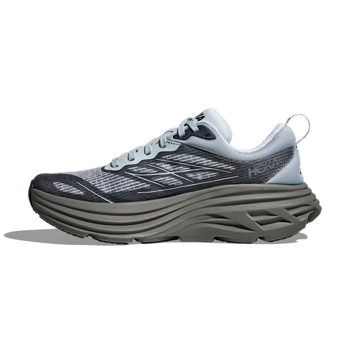 HOKA STEALTH/TECH BONDI 8 CAGED (ウォッシュド ブルー / ミネラル ブルー) (ホカ ステルス/テック ボンダイ 8 ケージド)【メンズ】【軽量 弾力性 ランニング ブルー】【26SS】|Kinetics
